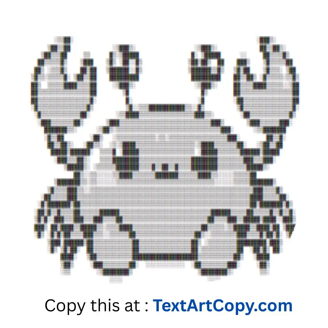 Crab Text Art Copy