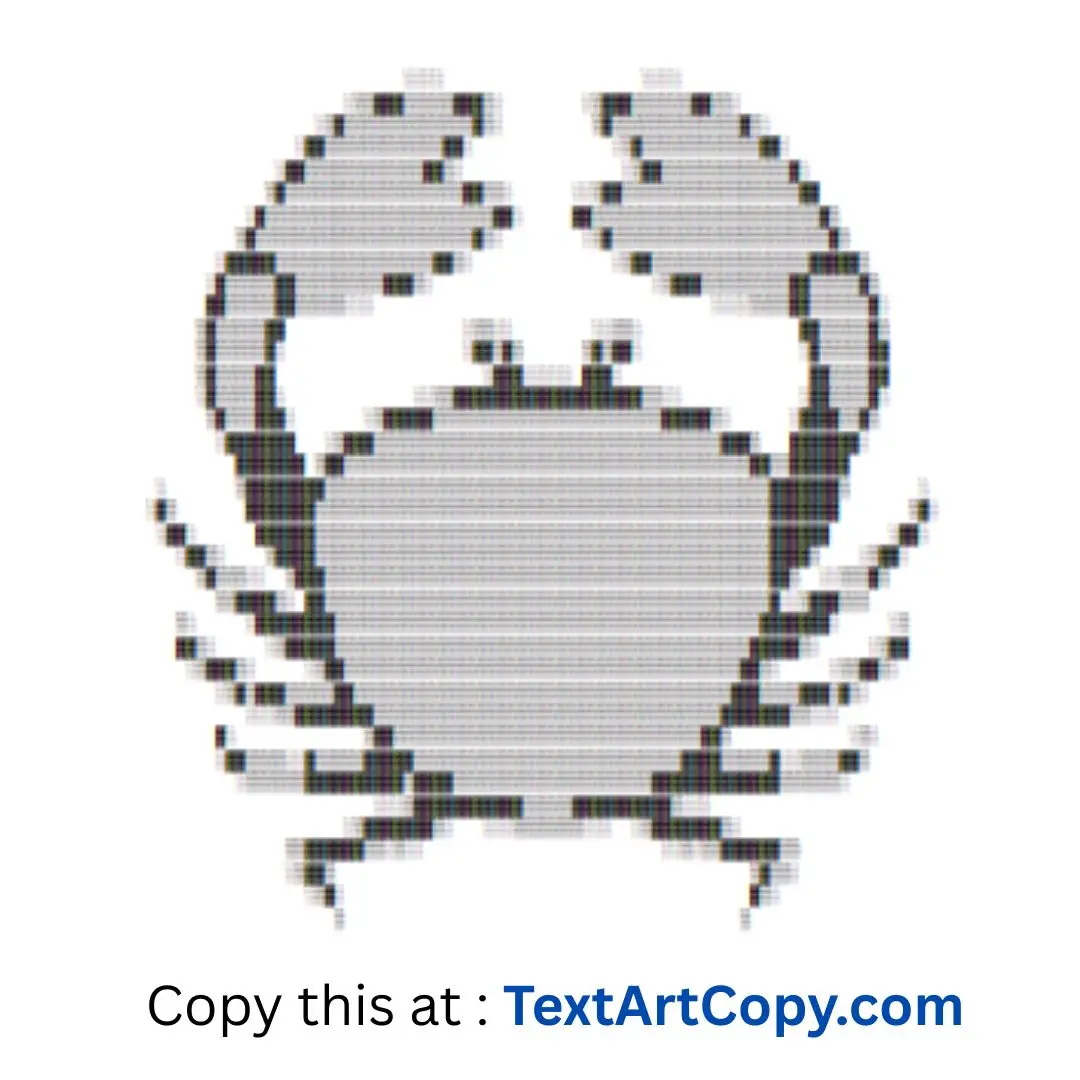 Crab ASCII Art Copy