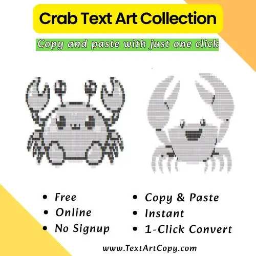 Crab Text Art Copy