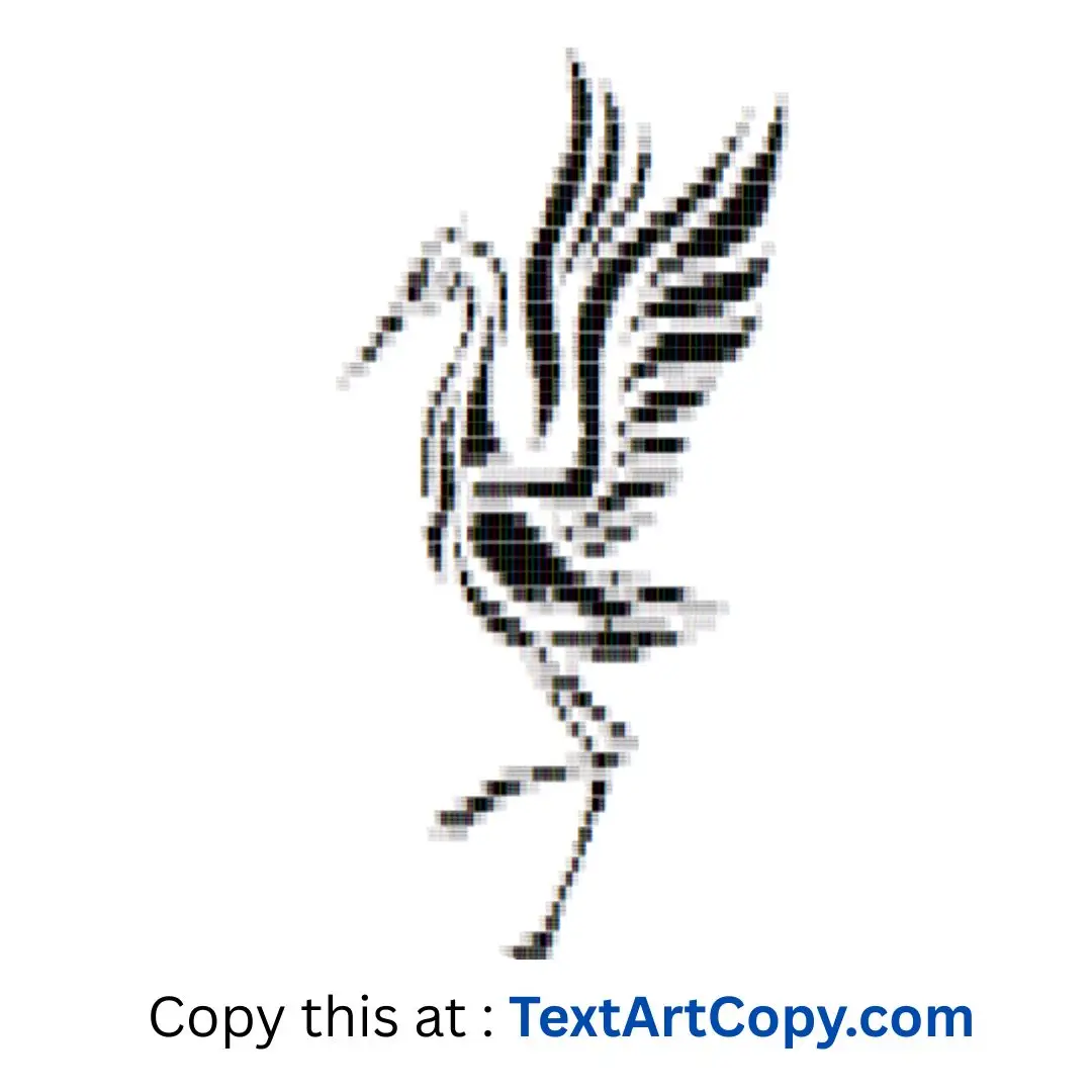 Crane ASCII Art Copy