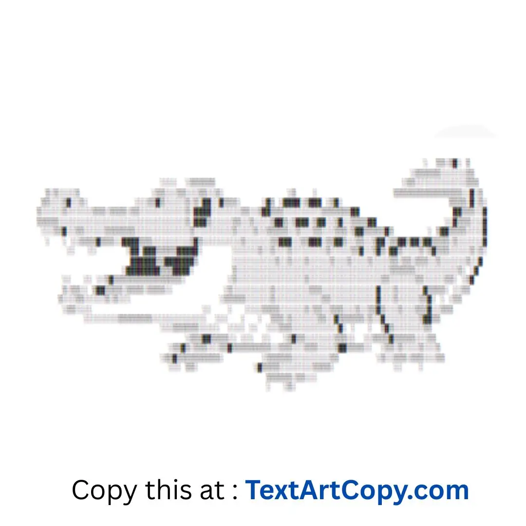 Crocodile ASCII
