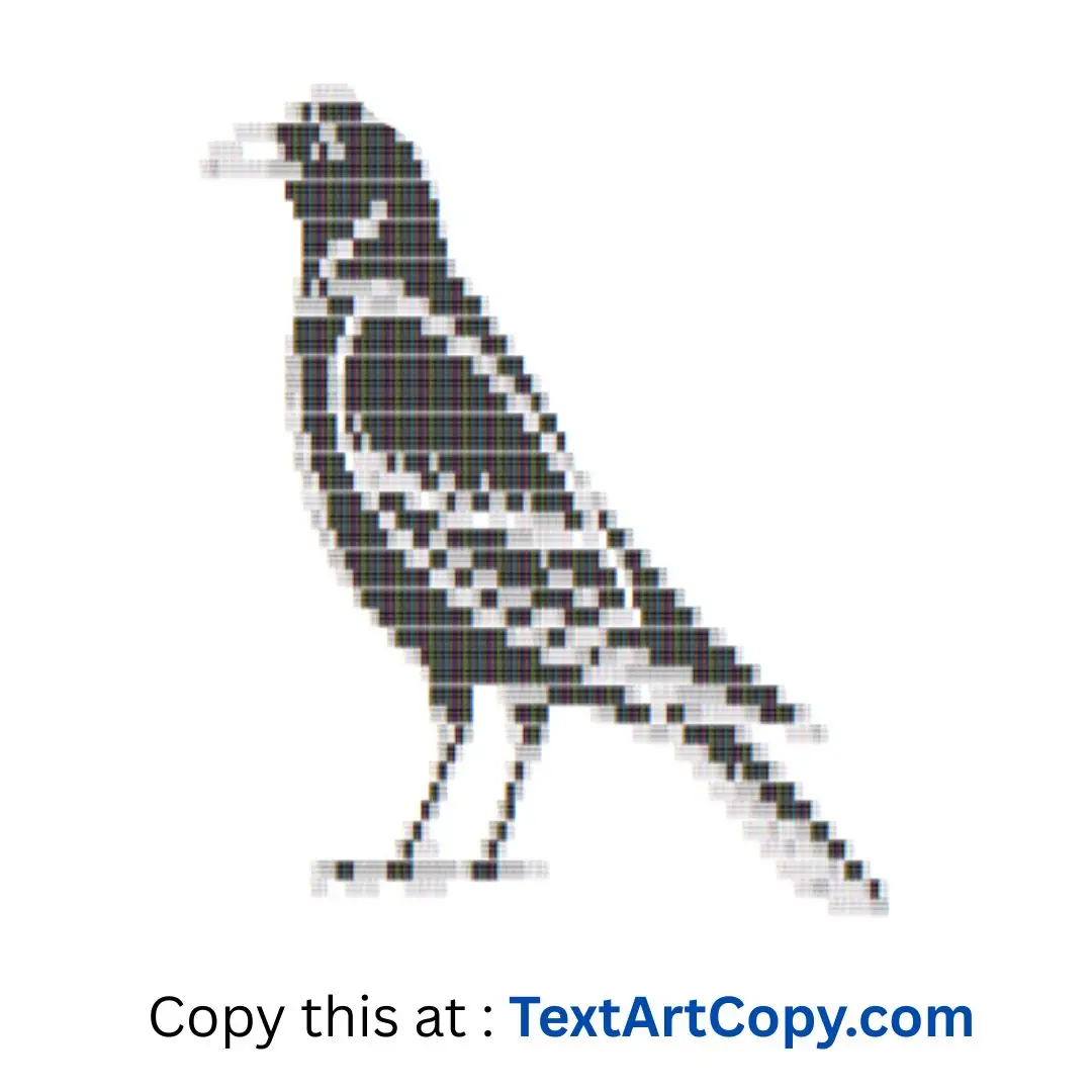 Crow Text Art