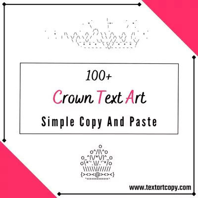 crown Text Art