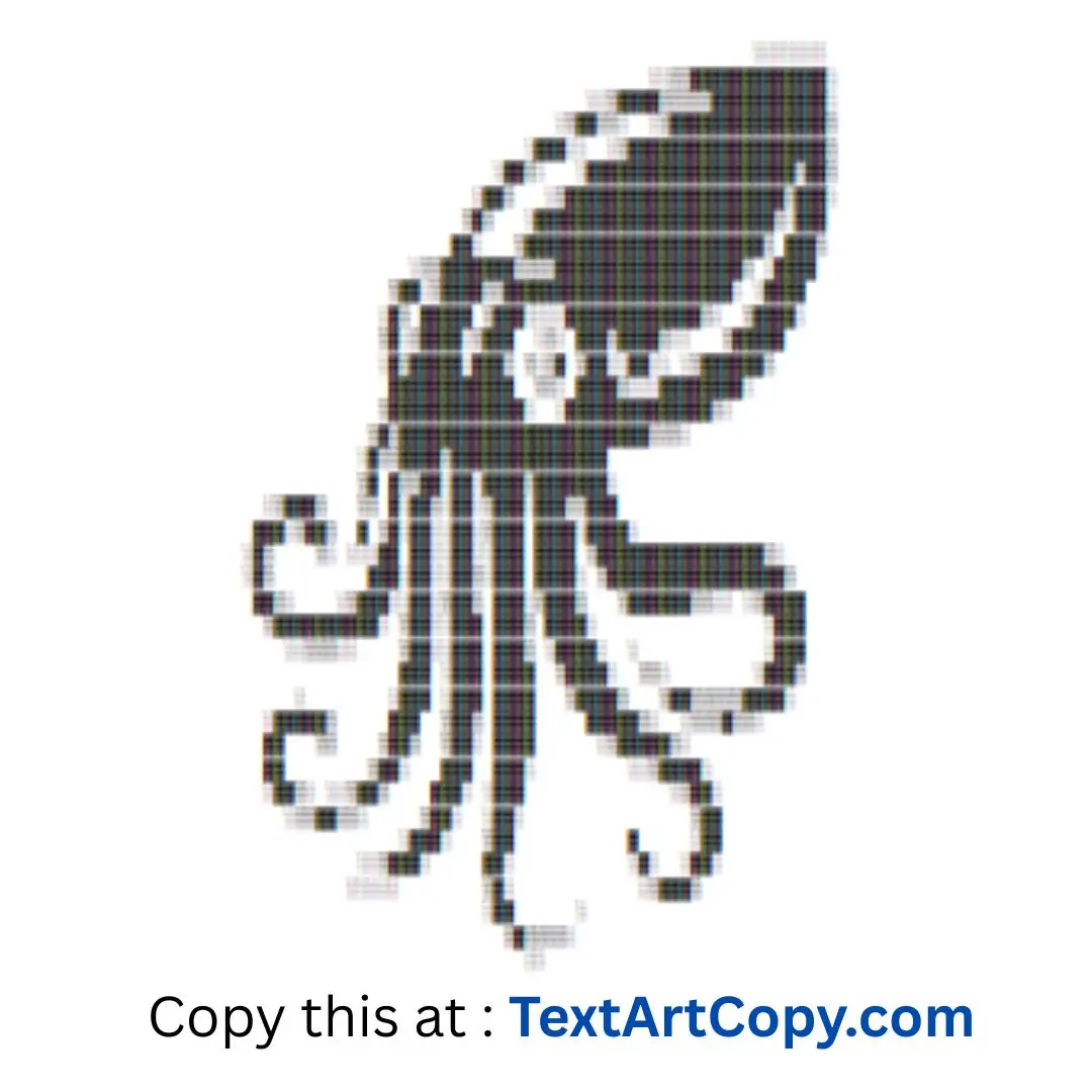 Cuttlefish Text Art