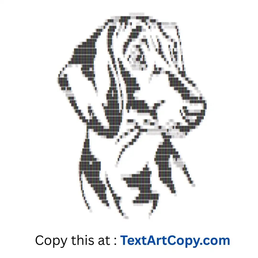 Dachshund ASCII Art Copy
