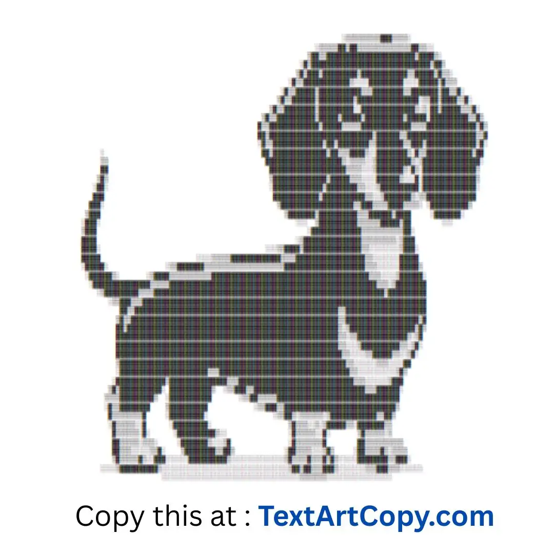 Dachshund Text Art