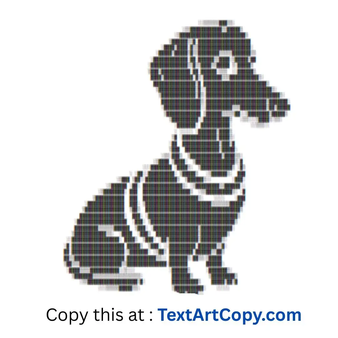 Dachshund ASCII