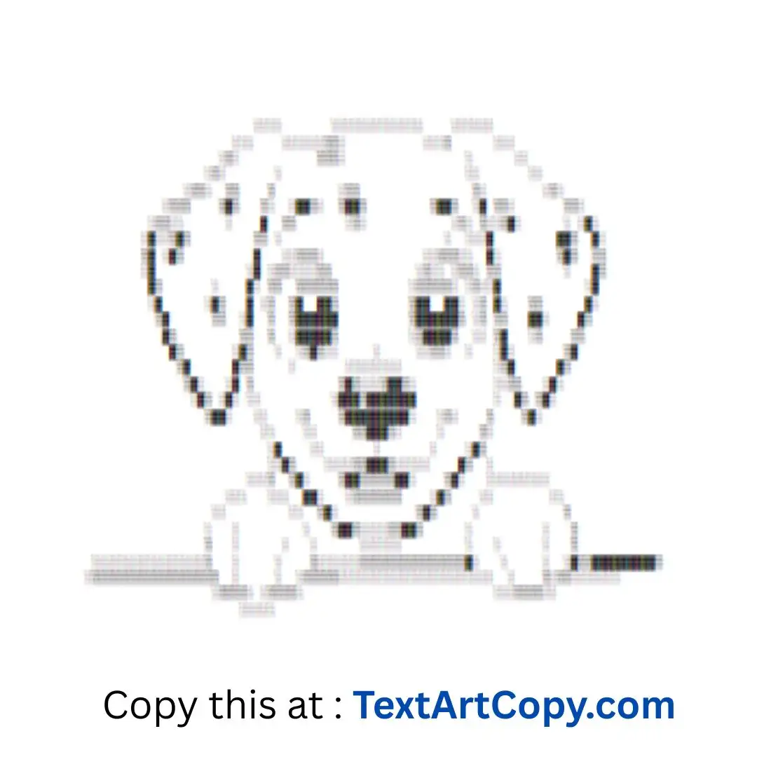 Dalmatian ASCII