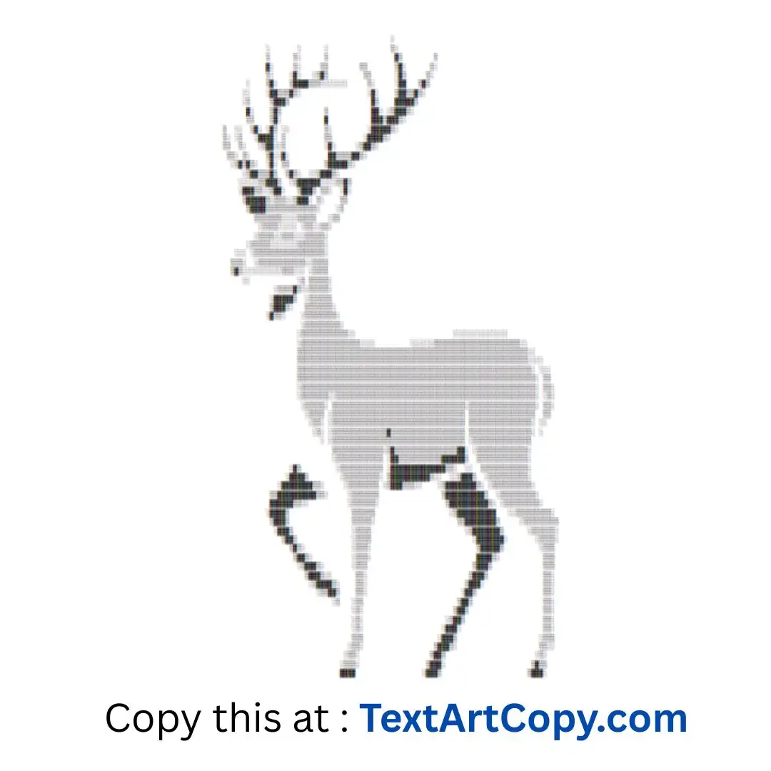 Deer Text Art Copy