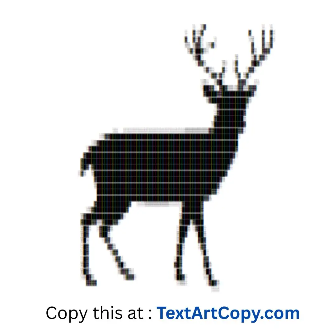 Deer ASCII Art Copy