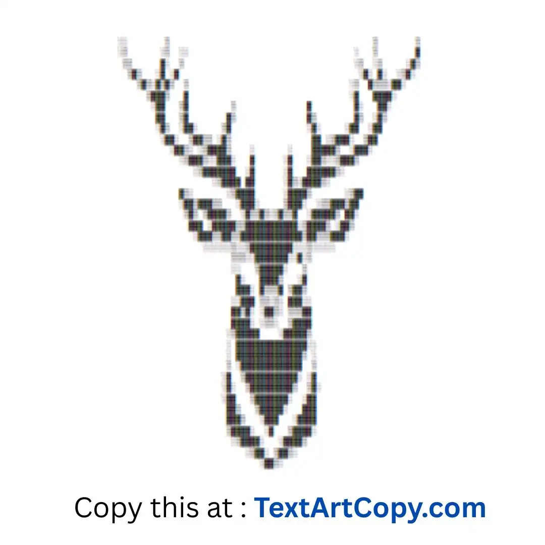 Deer Text Art