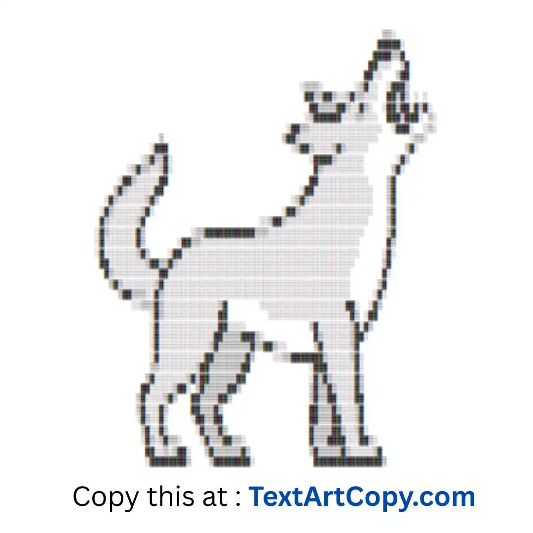 Dingo ASCII Art Copy