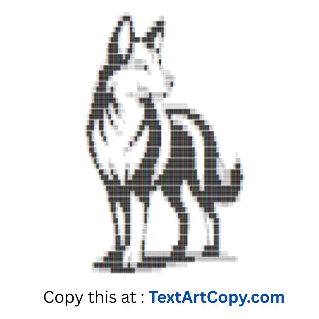 Dingo Text Art