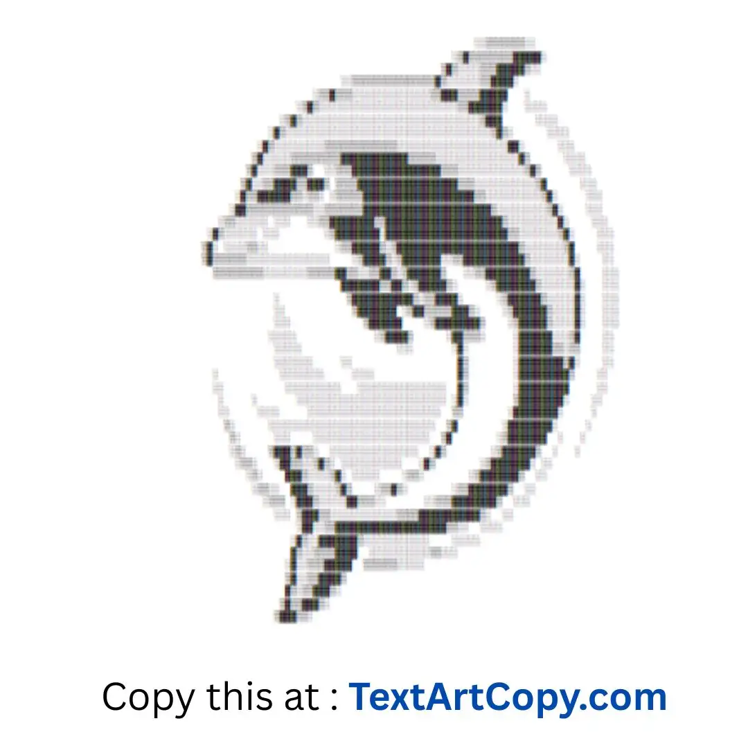 Dolphin ASCII Art Copy