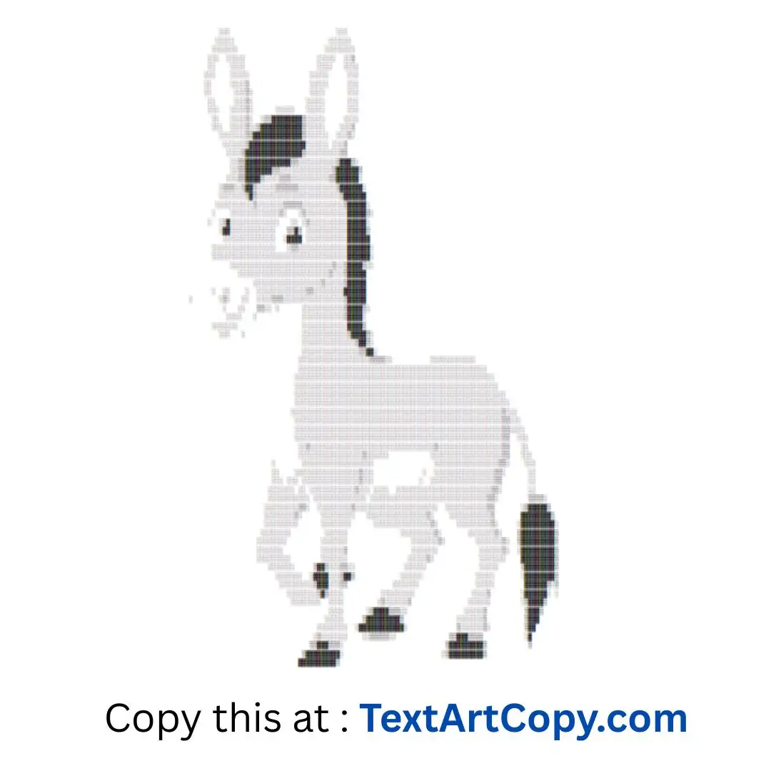 Donkey Text Art Copy