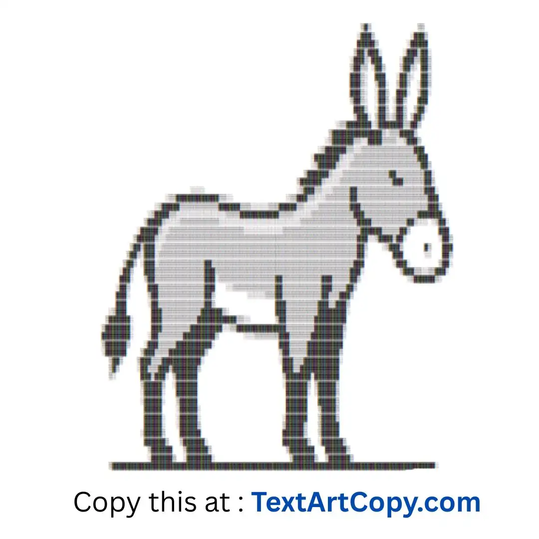 Donkey Text Art