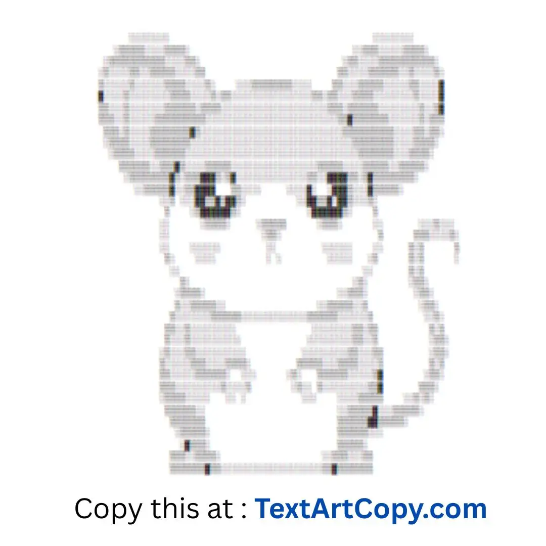 Dormouse ASCII Art Copy