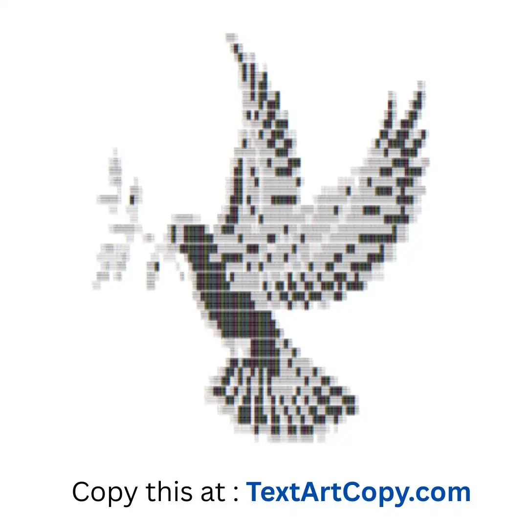 Dove Text Art Copy