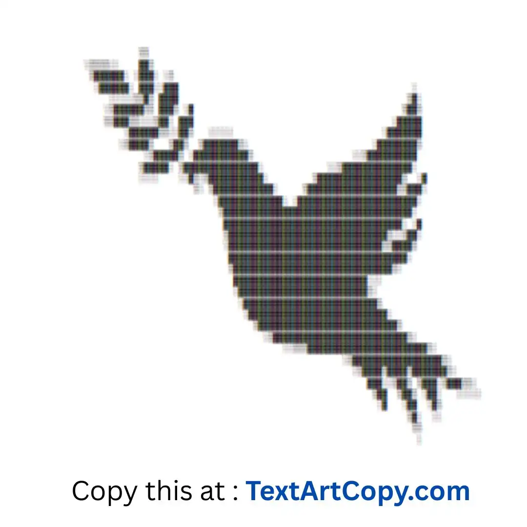 Dove Text Art