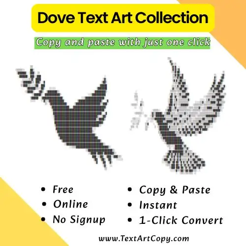 Dove Text Art Copy