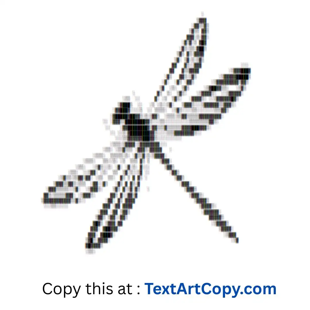 Dragonfly Text Art Copy