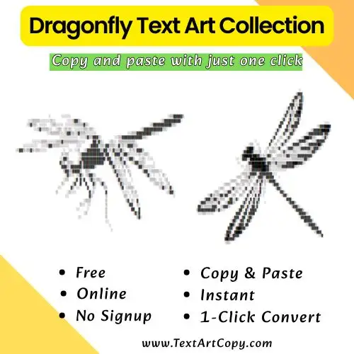 Dragonfly Text Art Copy