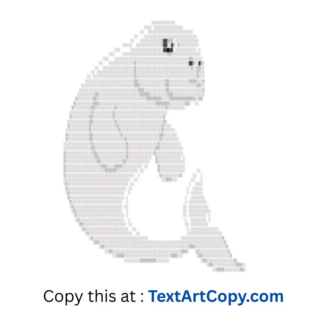 Dugong Text Art Copy