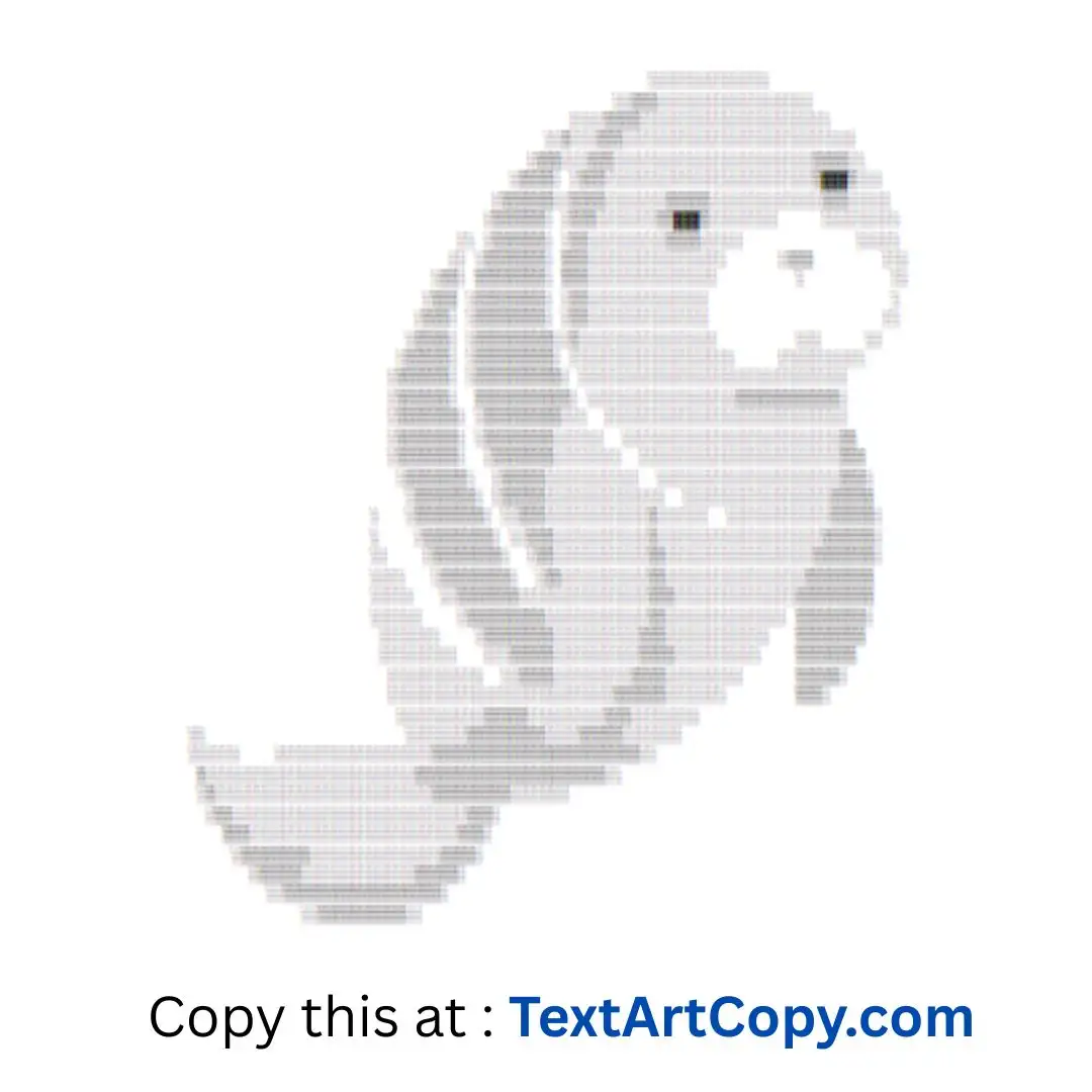 Dugong ASCII Art Copy