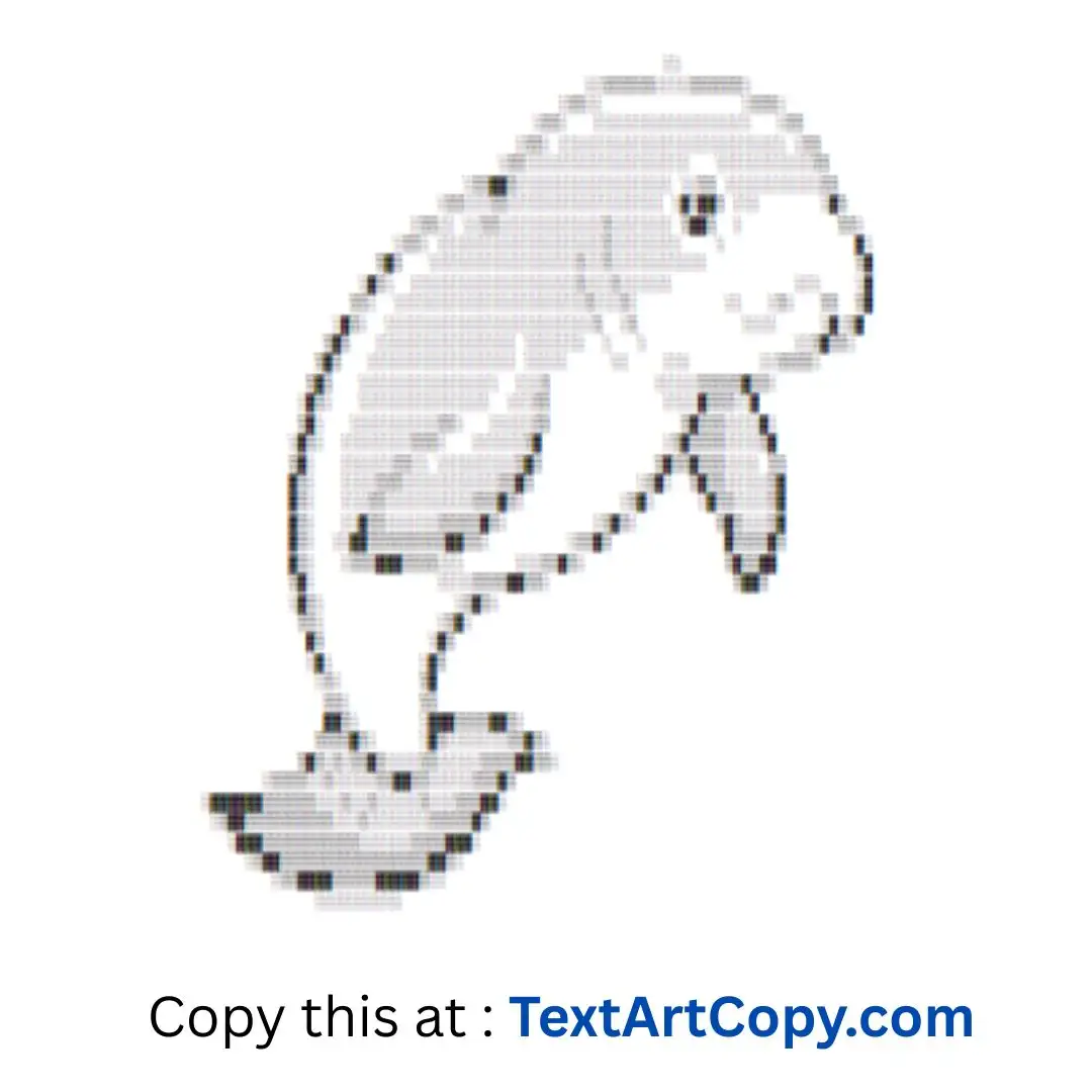Dugong Text Art