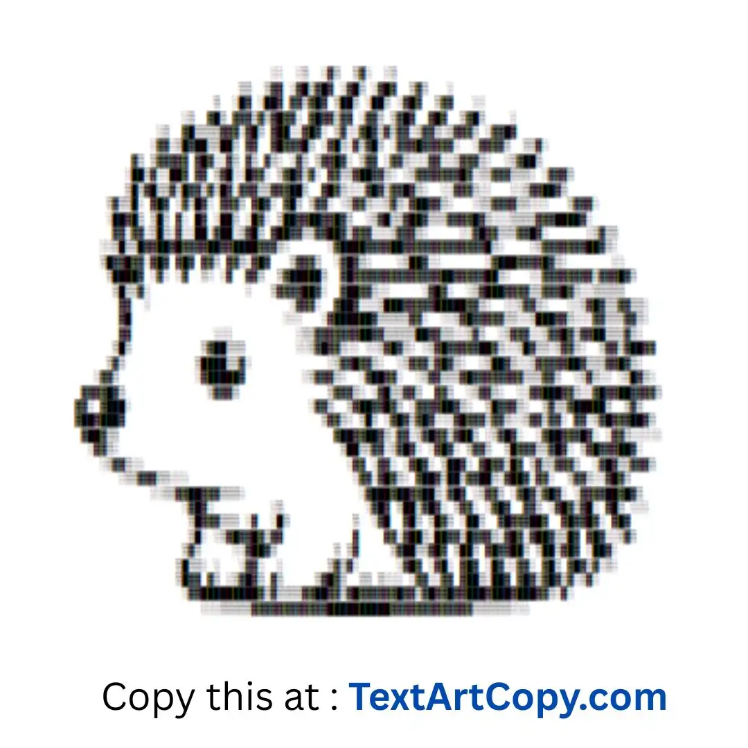 Echidna Text Art Copy