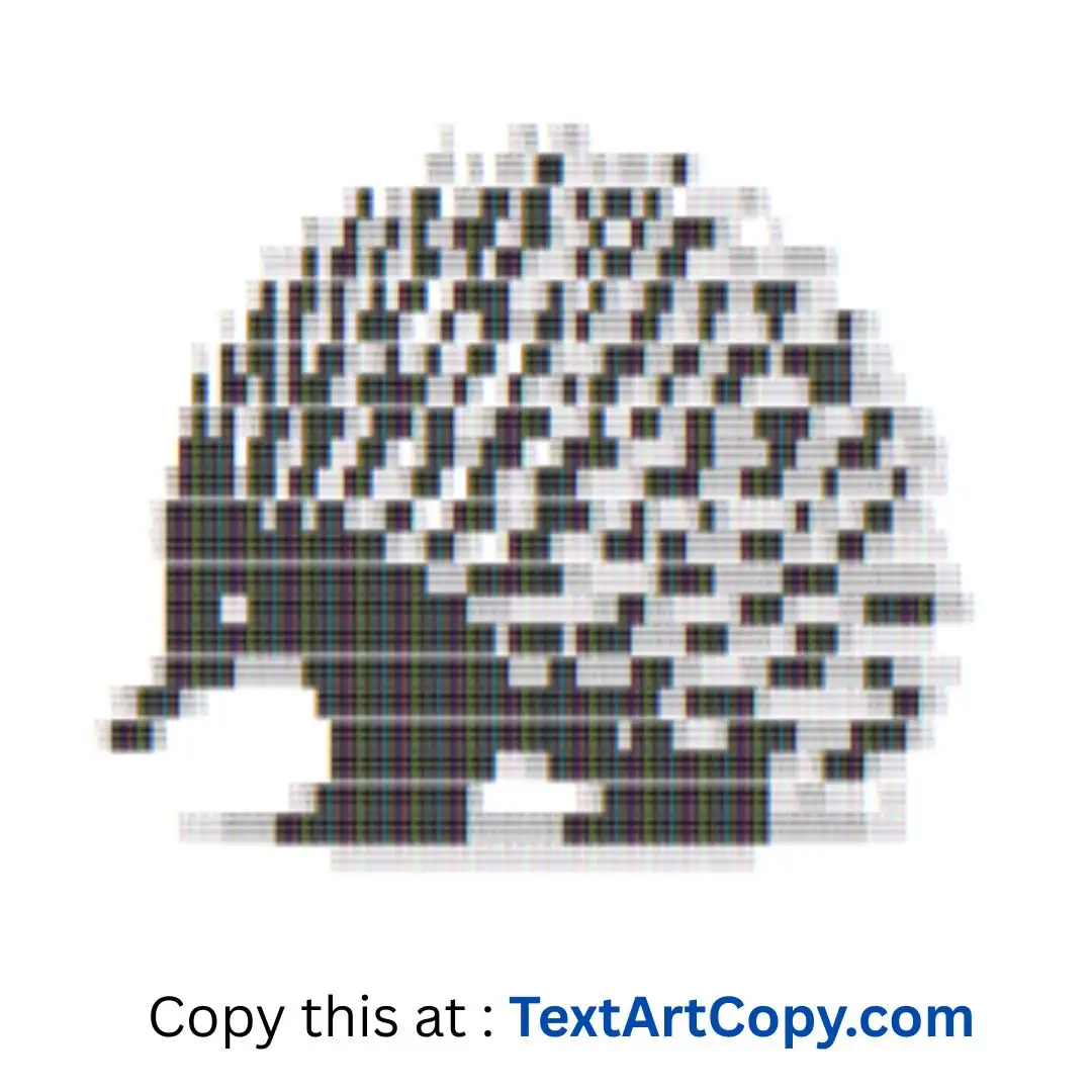 Echidna ASCII Art Copy