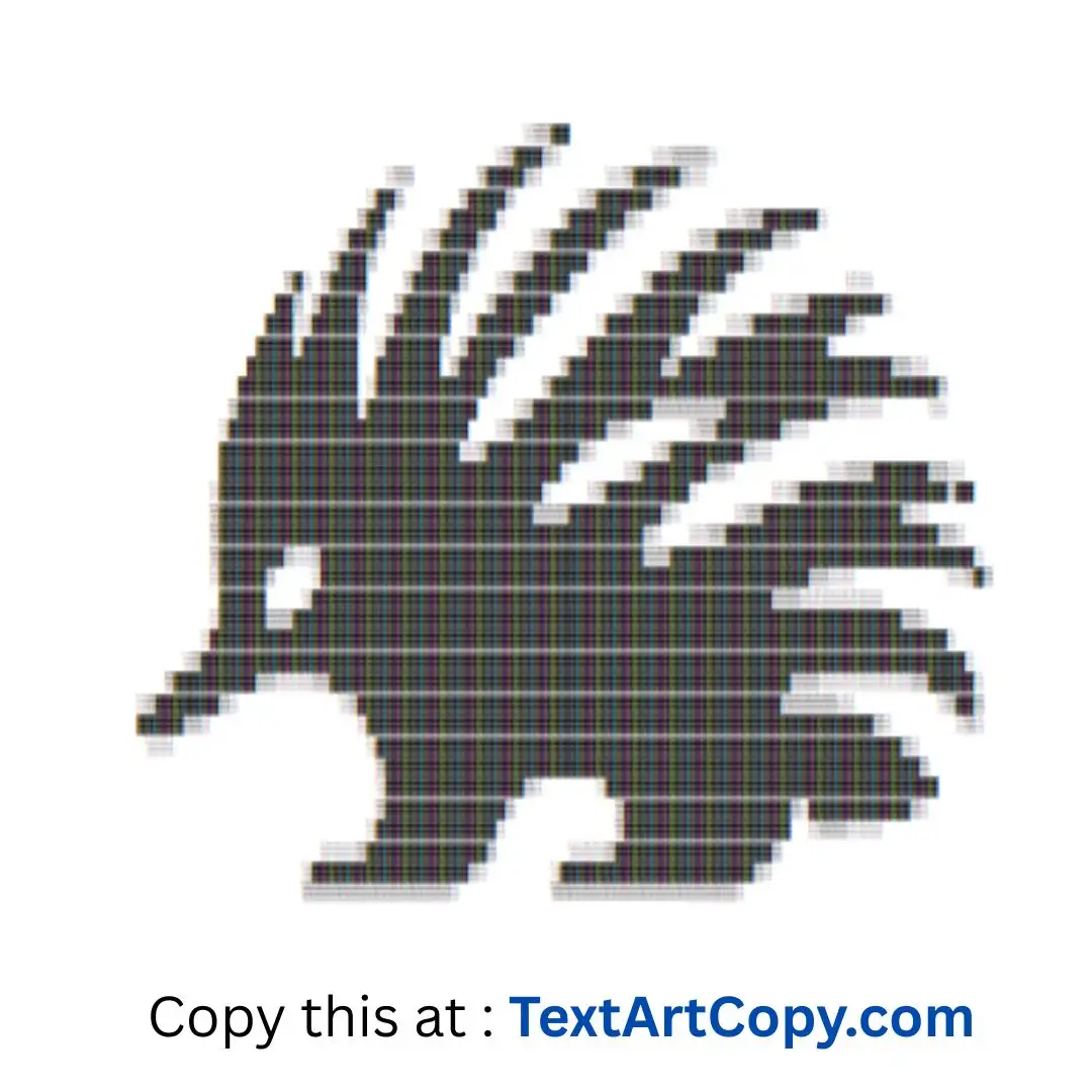 Echidna Text Art