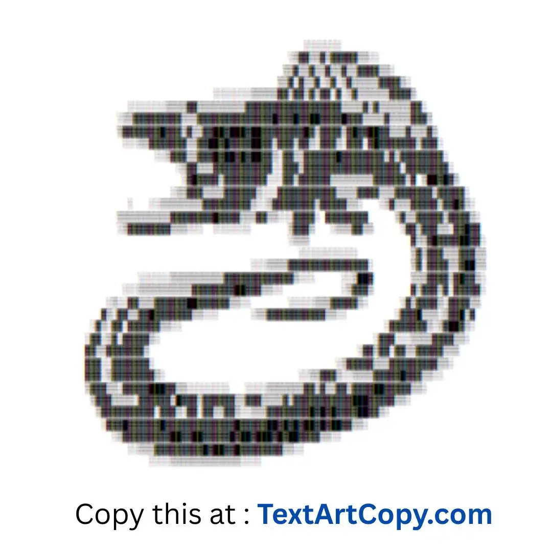 Eel Text Art