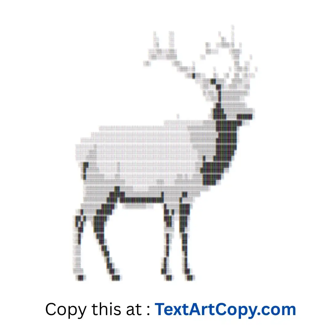 Elk Text Art Copy