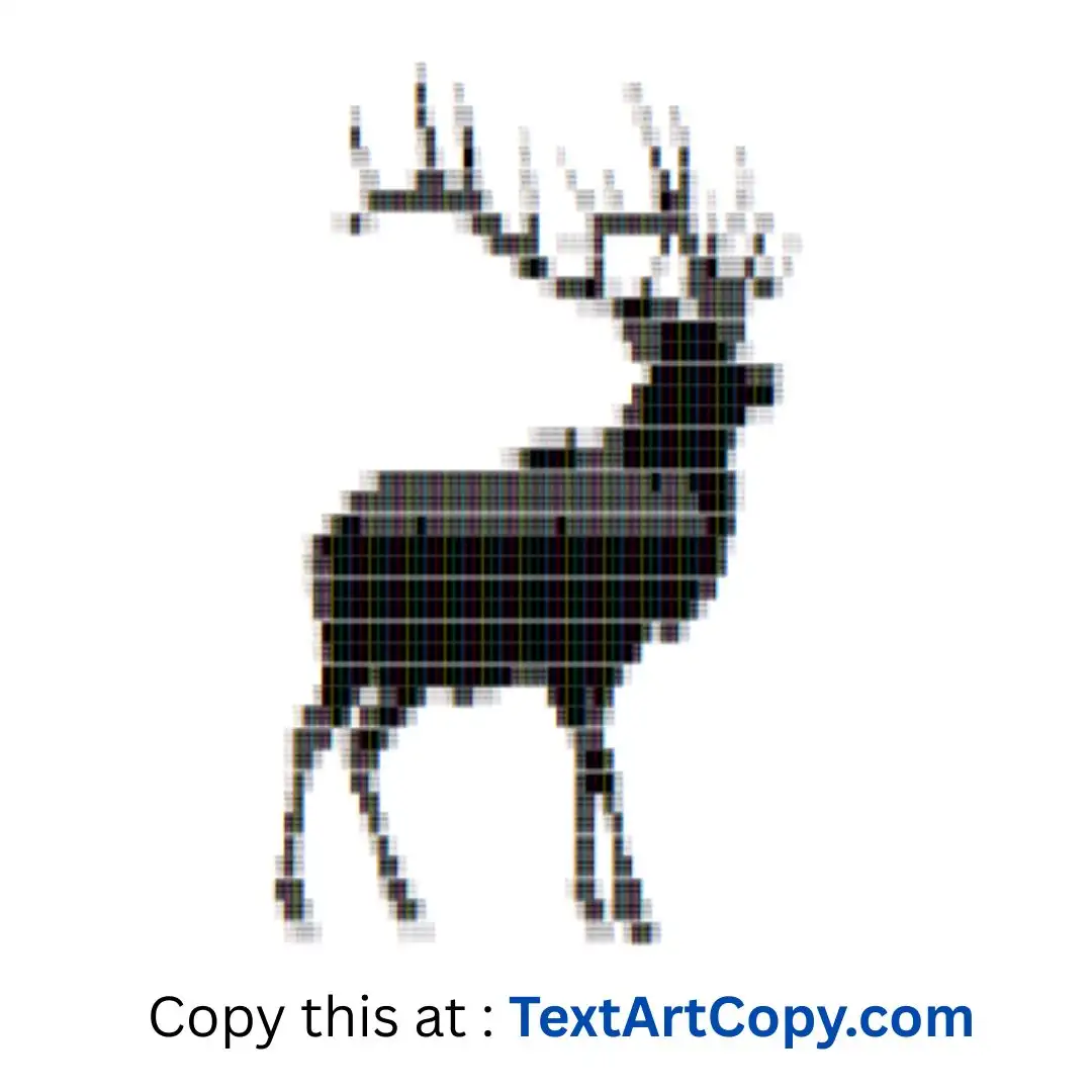 Elk ASCII Art Copy