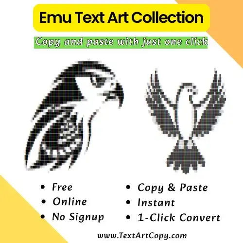 Falcon Text Art Copy