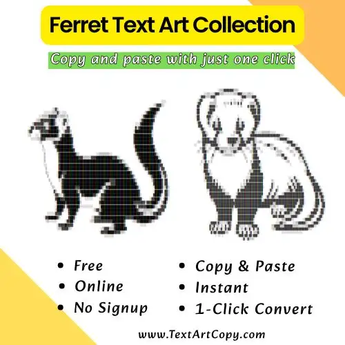 Ferret Text Art Copy