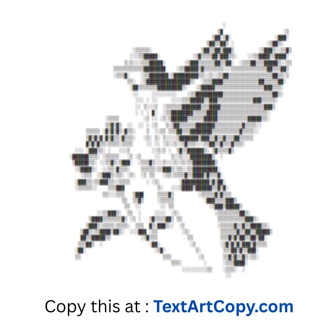 Finch Text Art