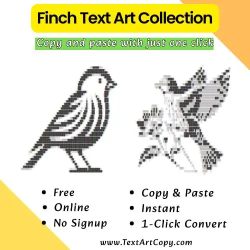 Finch Text Art Copy