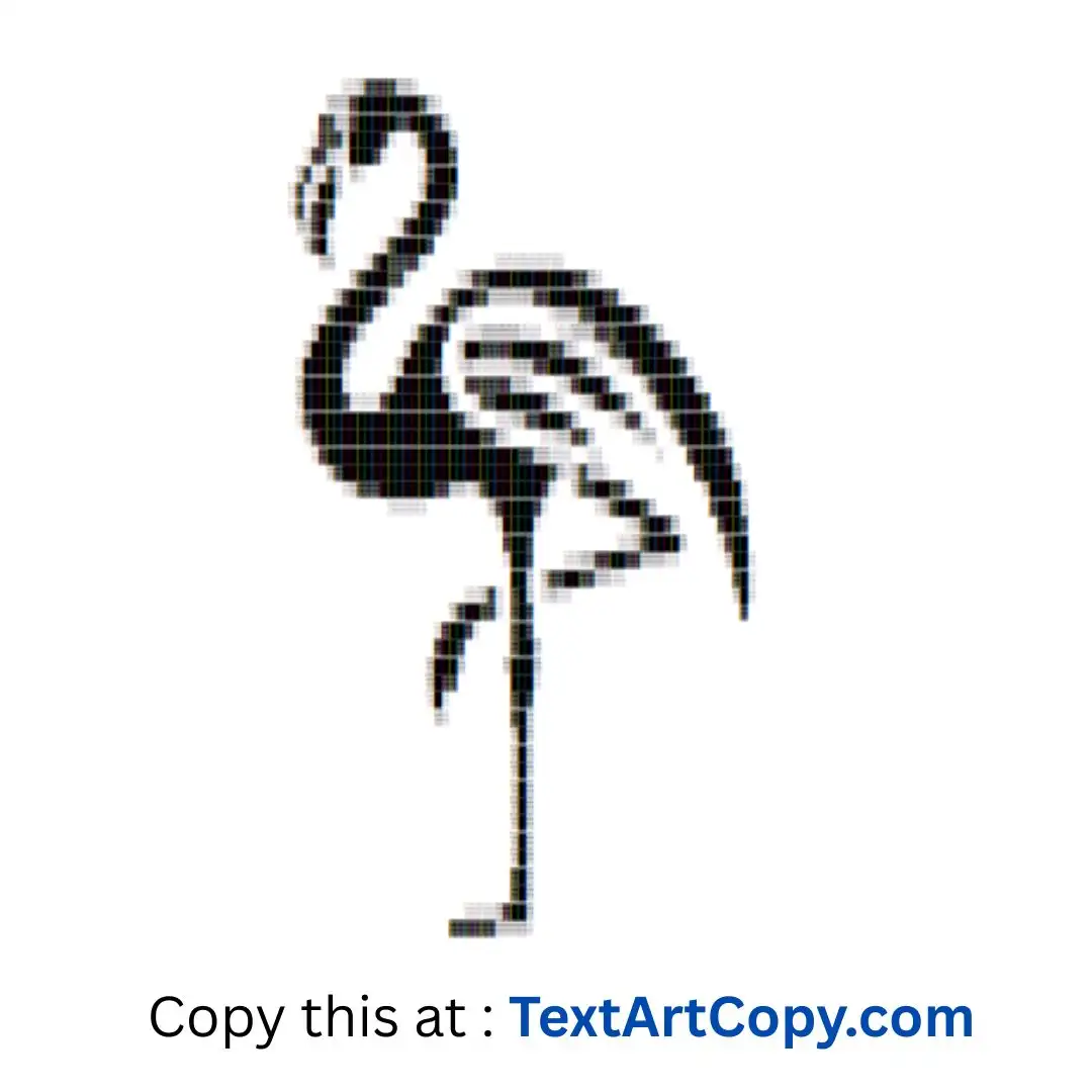 Flamingo Text Art Copy