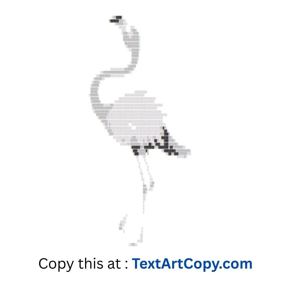 Flamingo ASCII Art Copy