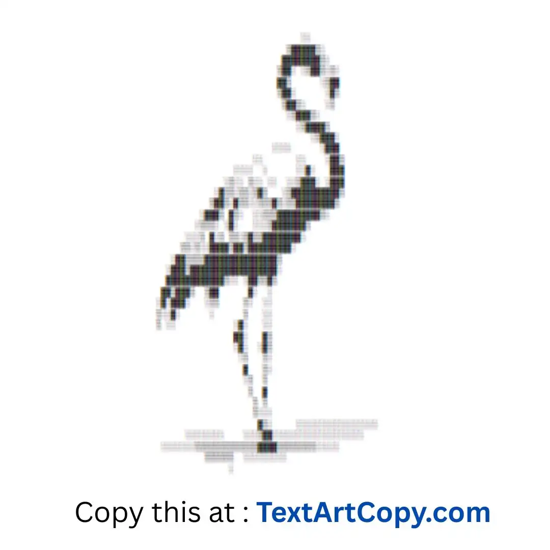 Flamingo Text Art