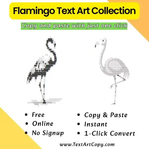 Flamingo Text Art Copy
