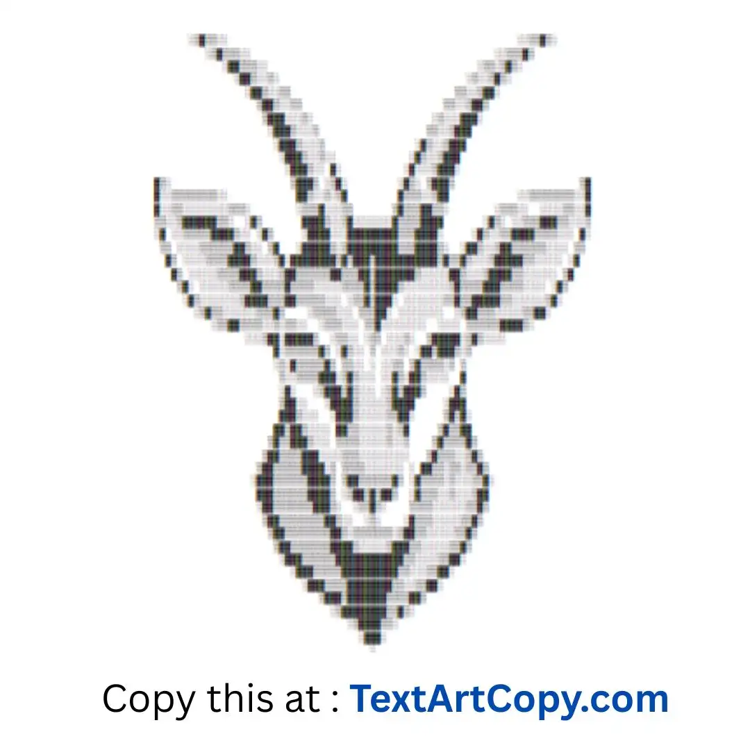 Gazelle Text Art