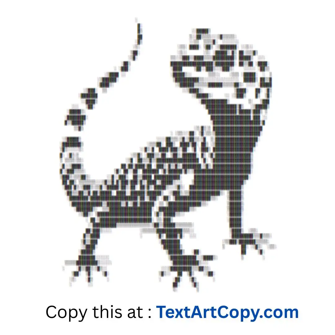 Gecko Text Art Copy