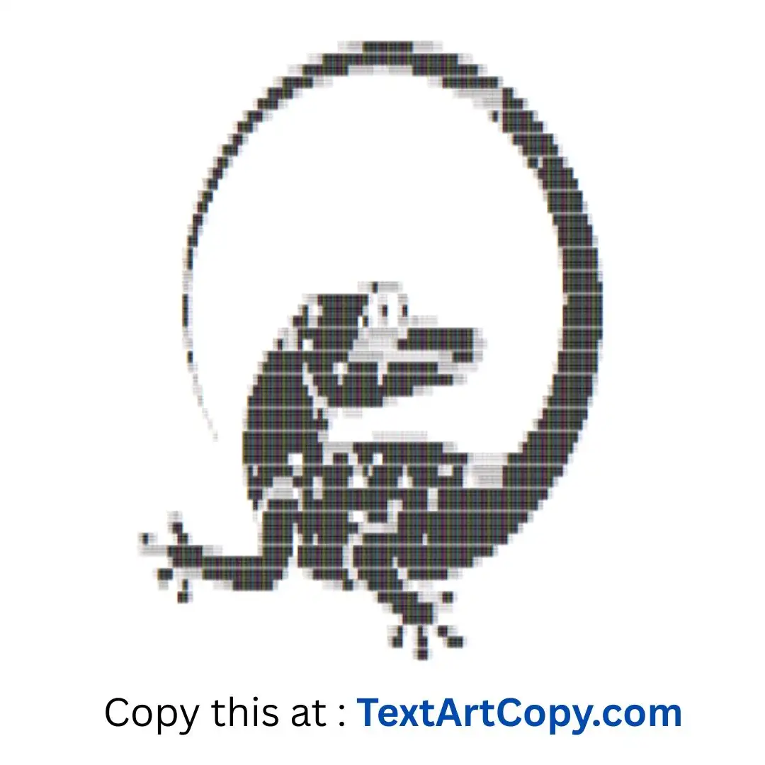 Gecko Text Art
