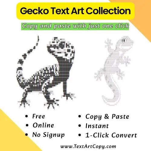 Gecko Text Art Copy