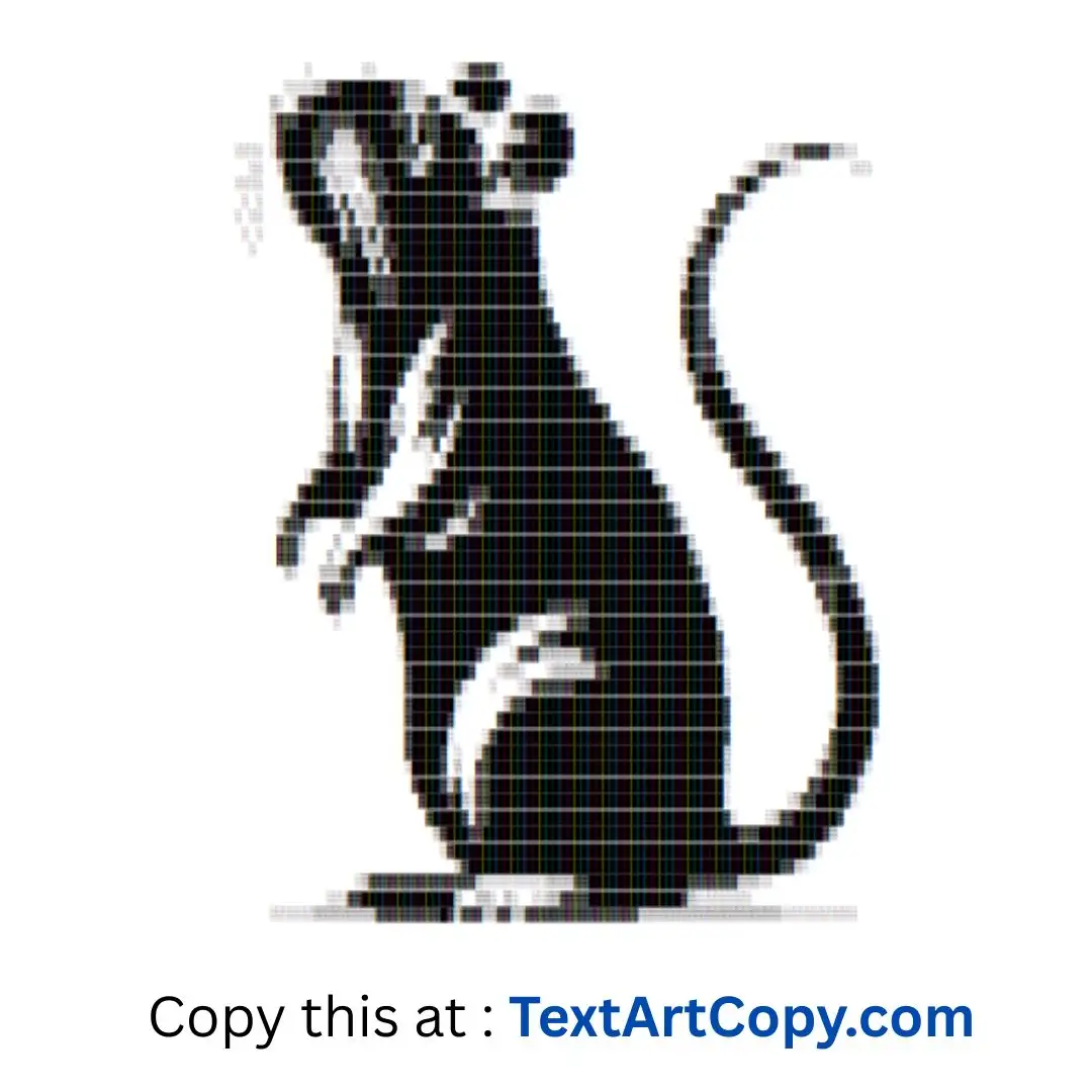 Gerbil Text Art Copy