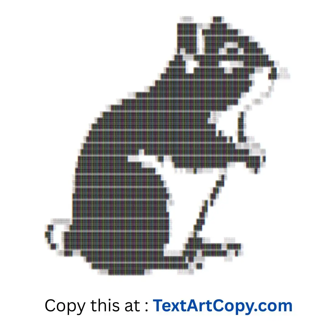 Gerbil ASCII Art Copy