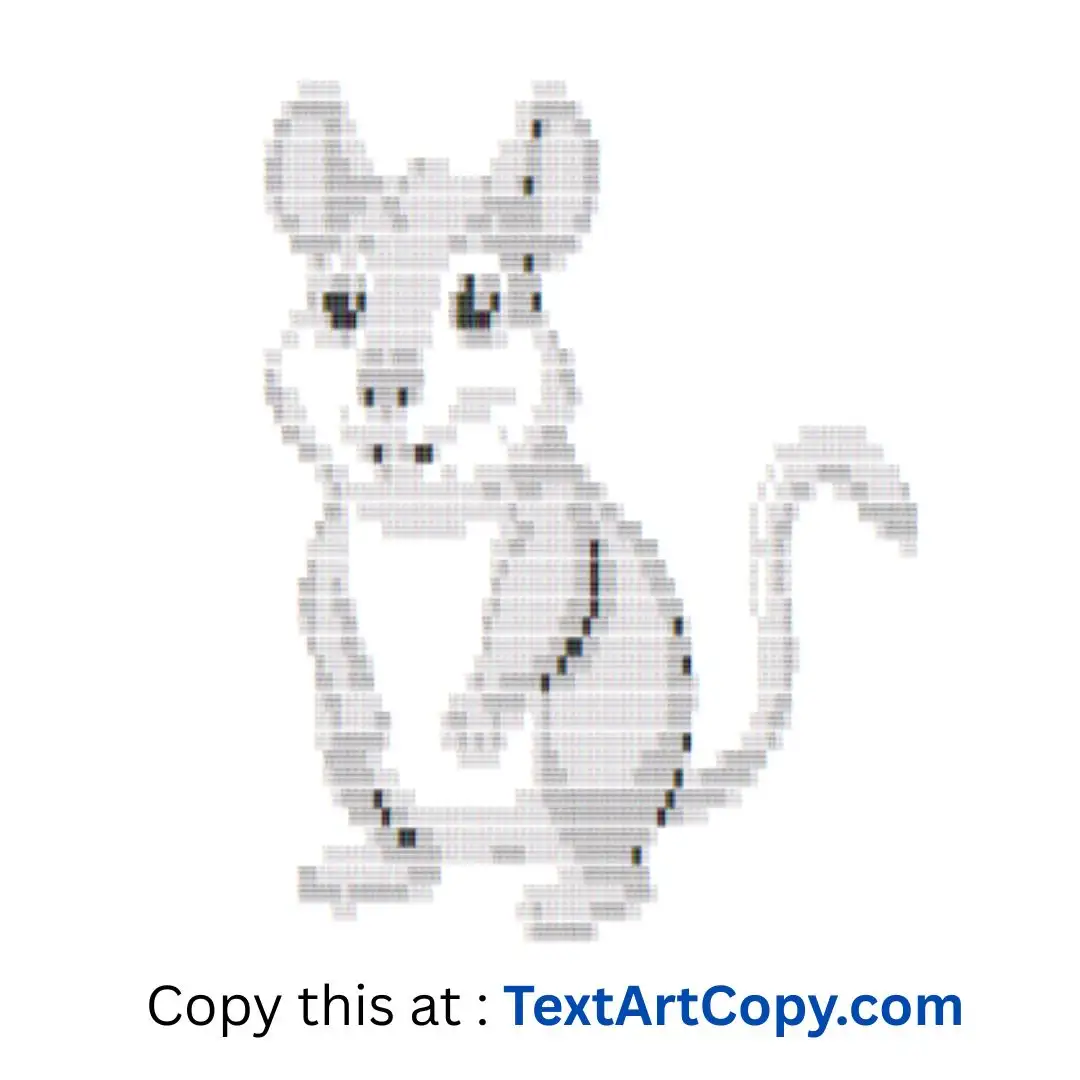 Gerbil Text Art